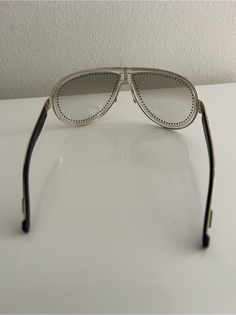 Gucci Clear Crystal Aviator Sunglasses - Picture 7 of 7